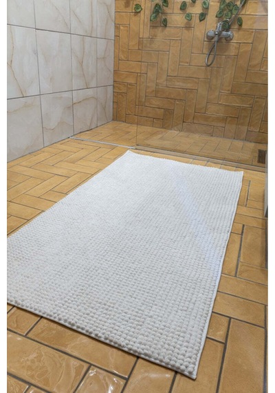 Banyo Mutfak Paspası Kaymaz Tabanlı Halı Çocuk Odası Halısı Yıkanabilir Bukle Halı Savona 2621 Sv Krem Lava 1542 Lv Ekru