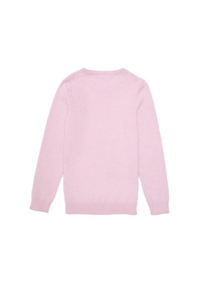 U.S. Polo Assn. Kız Çocuk Pembe Bisiklet Yaka Basic Kazak 50293586-VR041 U.S. Polo Assn. Kız Çocuk Pembe Bisiklet Yaka Basic Kazak 50293586-VR041