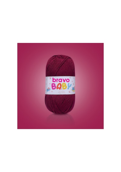 Baby Tüylenmez Anti Pilling Bebek Yünü 100 Gr 250 Metre Renk Kodu: 530 Bordo