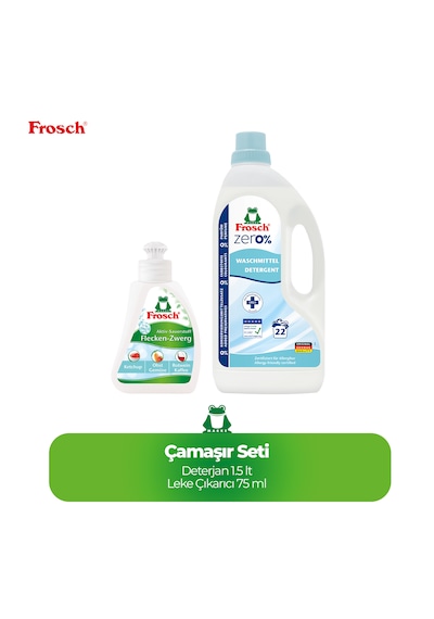 Frosch Çamaşır Seti 1,5 Lt Deterjan + 75 Ml Leke Çıkarıcı