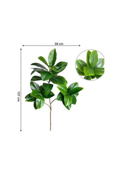 Yapay Ağac Kauçuk Bitkisi 3 Dallı 135 Cm Saksısız
