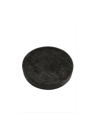 Yuvarlak - 45 - Ahşap Anfora Kumaş Piercing Küpelik 20 - Csmo-tex - Cm Siyah