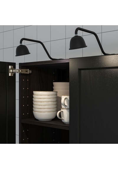 Led'li Dolap Aydınlatması, Siyah, 130 Lm 1