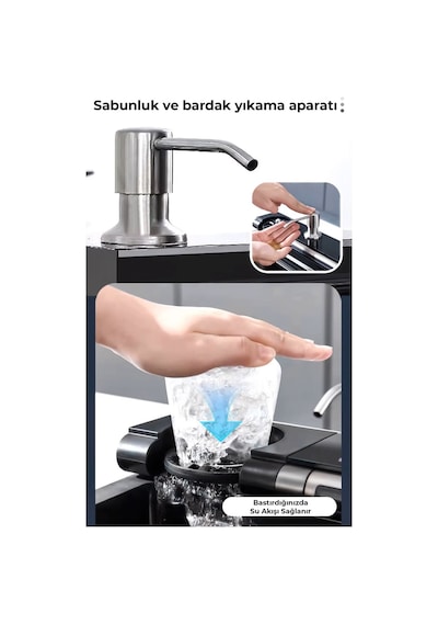 Dijital Akıllı Eviye Seti Smart Evye Ve Musluk Full Set Diğer