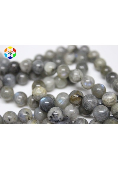 Labradorit Taşı YARIM Dizi 7-8mm (18cm uzunluğundadır)