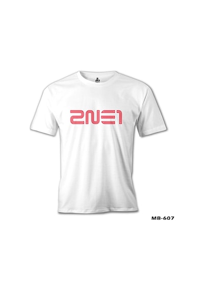 2Ne1 - Logo Beyaz Erkek Tshirt
