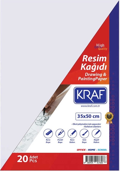 Kraf Resim Kağıdı 20li 35 X 50 Cm