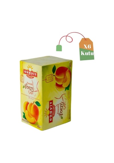 Günvit Kayısılı Form Çayı Bardak Poşet 6 x 20'li