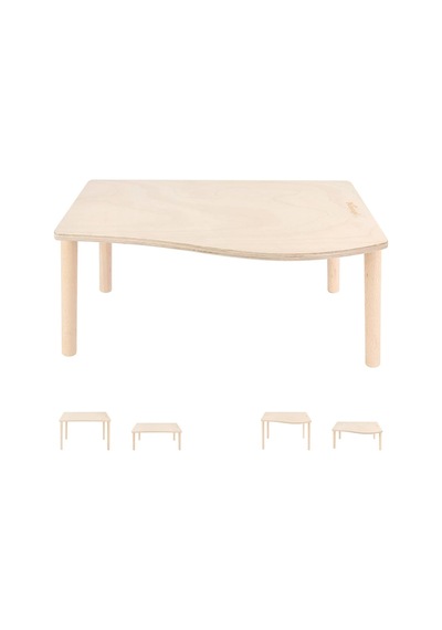 Hamster Play Ahşap Platform Yemek Kasesi İçecek Şişesi Ve Diğer Kafes Aksesuarları İçin Dalga - 17,78 Cm Yükseklik