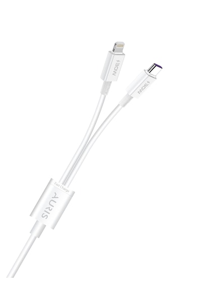 Auris 30w Usb C To Type C + Lightning Şarj Kablosu 2in1 Superfast