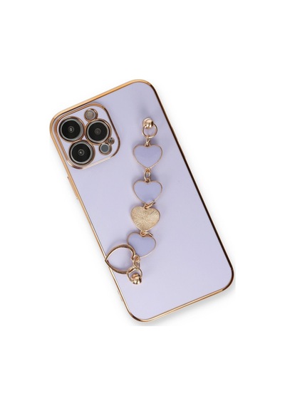 Apple iPhone Uyumlu 14 Pro Kılıf Esila Silikon - Lila Bz8683140433147