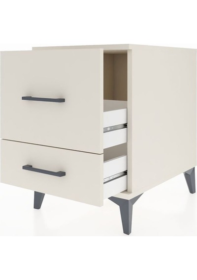 Kronos Komodin 2 Raflı Tek Çekmeceli Tek Kapaklı 44x59x64 Aytaşı-aytaşı Aytası