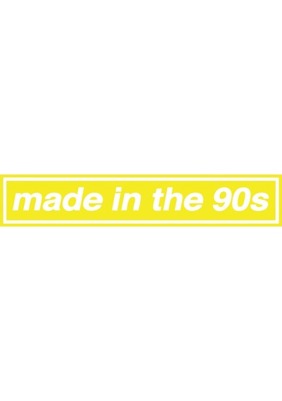 Made In The 90s Araba Stickeri 17x17 Cm Sarı