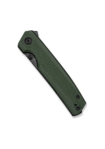 Sencut Stria Milled Green Canvas Micarta Handle Black D2 Blade Çakı Yeşil