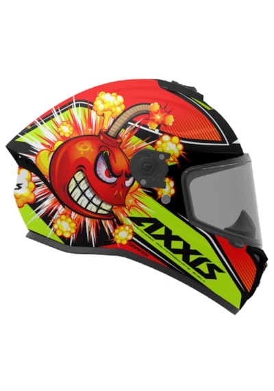 Axxis Draken S Bombs A5 Kask Mat Kırmızı