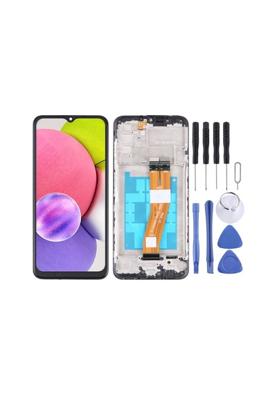 Cbtx Samsung Galaxy A03s Uyumlu Lcd Ekran Sm-a037f Sayısallaştırıcı Tam Montaj Çerçeveli
