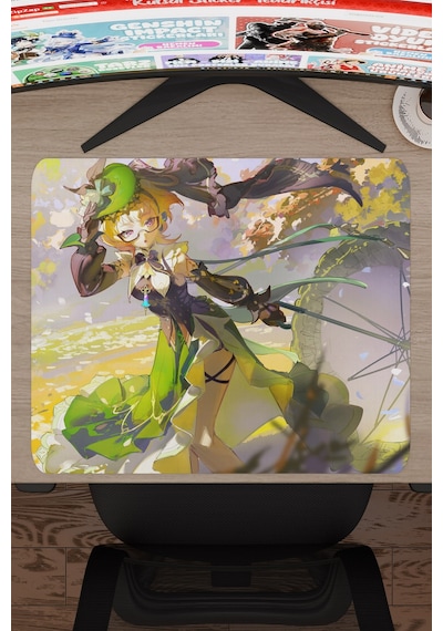 Emilie Genshin Impact Anime Gacha V2 - 48x40 Xl Gaming Mouse Pad Fare Altlığı