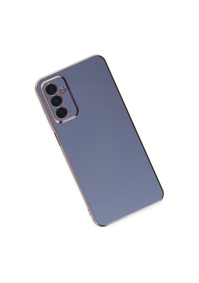 Samsung Uyumlu Galaxy M23 Kılıf Volet Silikon Mavi