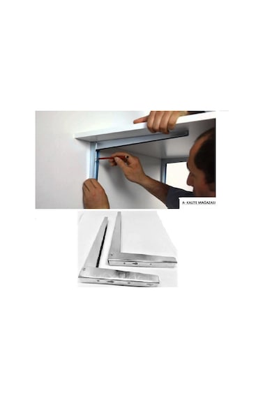 Masa Alti Katlanir Konsol 40Cm - 30Cm Katlanir Raf 2 Adet Masa Ko 40 Cm