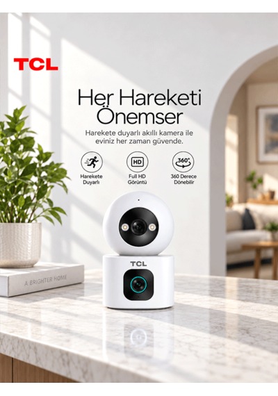 Tcl C2v-u 360 Full Hd Çift Kameralı Akıllı Güvenlik Kamerası Distribütör