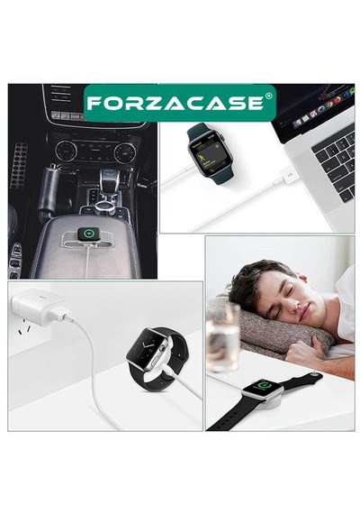 Forzacase Apple Uyumlu  Watch Se 3 40mm Ve 44mm İle Usb Manyetik Şarj Kablosu 1 Metre - Fc017
