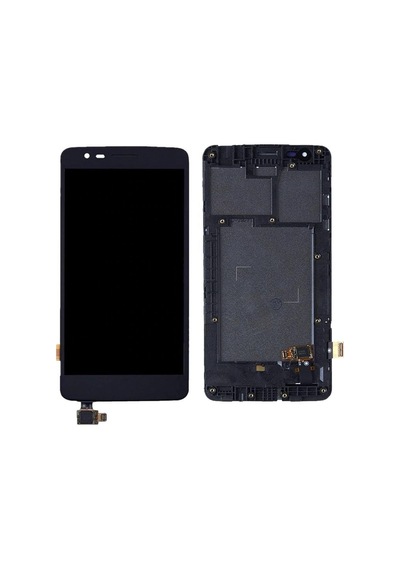 LG Uyumlu X240 K8 2017 Lcd Ekran Dokunmatik Siyah Çıtalı Dual Sim (518633816)