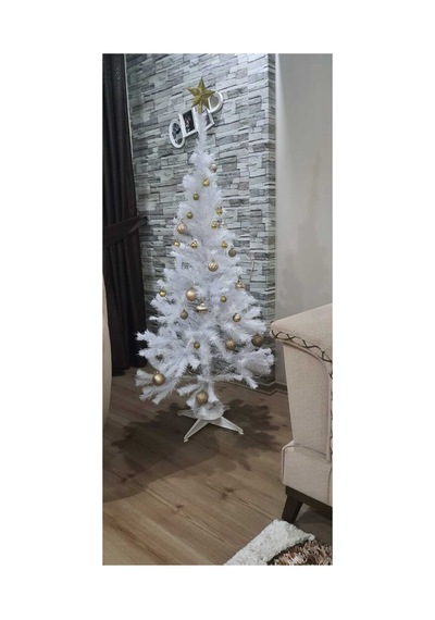 Yılbaşı Ağacı 90 Cm Beyaz Renk 76 Dal