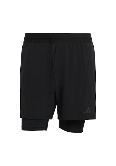 Adidas Erkek Şort D4t 2ın1 Shorts Kf6431 Siyah