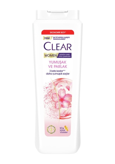 Clear Besleyici Şampuan Yumuşak Ve Parlak Saçlar 600 Ml 3 Adet