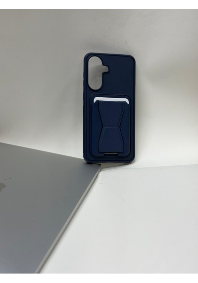 Samsung Samsung Uyumlu Galaxy A37 Kartlıklı İçi Kadife Lansman Kılıfı Cüzdan Taşıma Derdine Son Lacivert