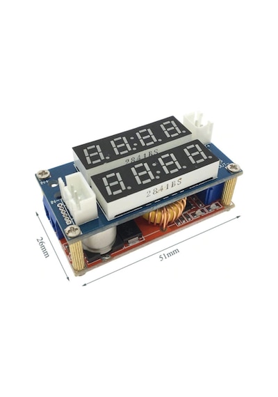 Ekranlı Xl4015 5a Volt Amper Ayarlı Cc/cv Voltaj Düşürücü Modül