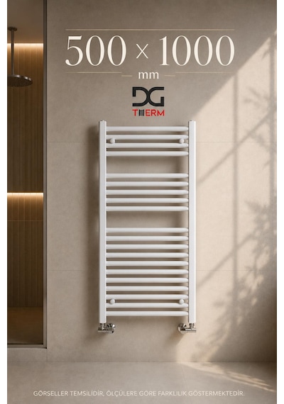 500X1000 Beyaz Havlupan 14 Borulu Banyo Havlupanı
