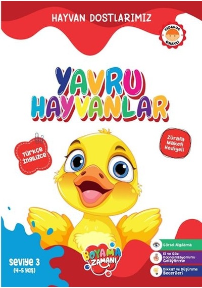 Hayvan Dostlarımız - Yavru Hayvanlar Seviye 3 4-5 Yaş