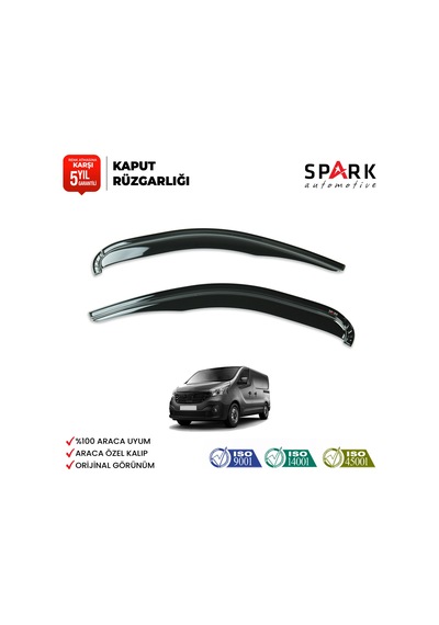 Renault Trafic 2014-2019 Yıl Aralığı Uyumlu Cam Rüzgarlığı 2 Parça