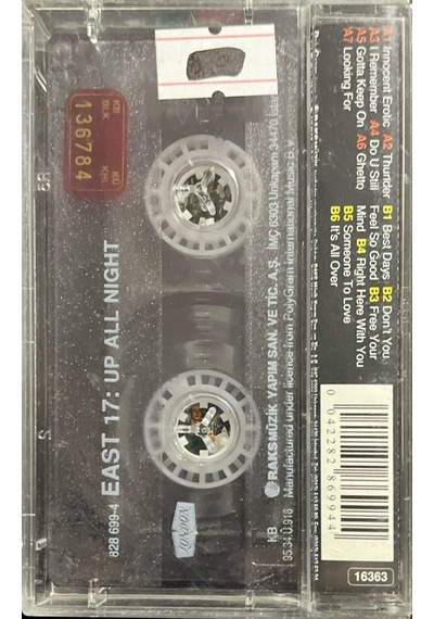 Plak Değildir Kaset Tir East 17: Up All Night Kaset