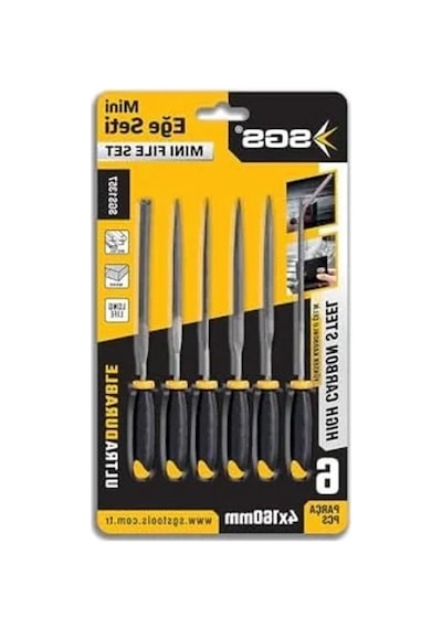 Mini Eğe Seti, 6 Parça, 4x160 Mm Metal El Aletleri İçin