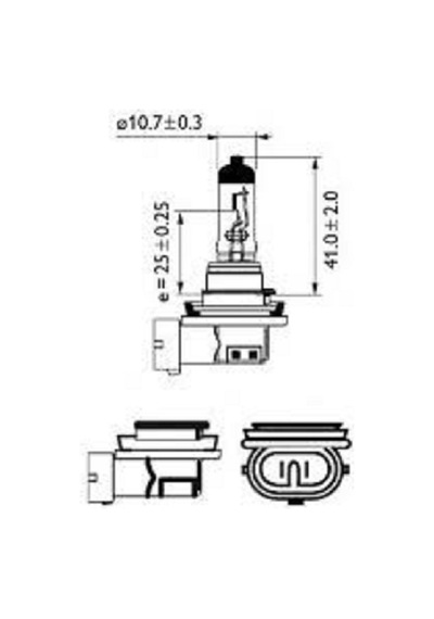 Philips Uyumlu H8 12v 35w Standart Ampul iki Adet 12360 C1