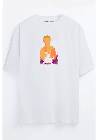 One Piece Anime Zoro Unisex Beyaz Oversize T-shirt Beyaz