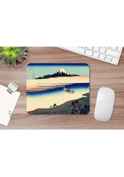 Hokusai Tama River In The Musashi Province 17 X 21 Cm Mouse Pad Mousepad