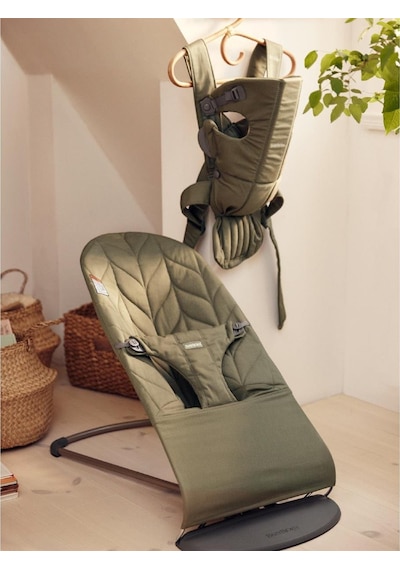 Babybjörn Bliss Petal Ana Kucağı & Kanguru Mini Cotton Yenidoğan Seti / Dark Green