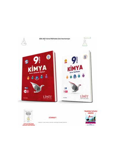 Limit 9. Sınıf Kimya Konu Anlatım Ve Soru Bankası 2 Kitap Seti