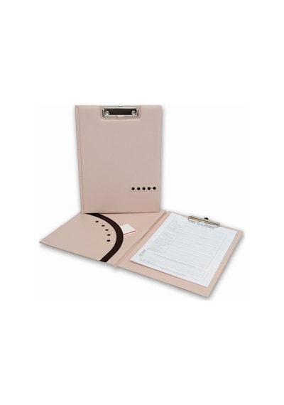 Kapaklı Sekreterlik A4 Pvc Double Color 100 Yaprak Kapasiteli Clip Board 24x32 Cm Krem