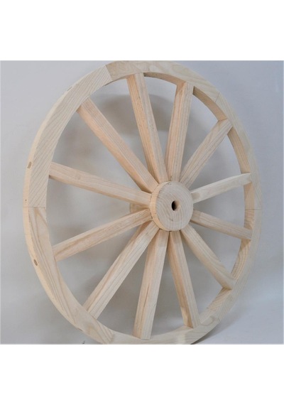 Otantik Ahşap At Arabası Tekeri 80 Cm. Duvar Dekoru Diğer