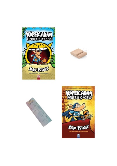 Köpek Adam 5. Ve 6. Kitap /pirelerin Tanrısı / Patilerin Çağrısı / 8-12 Yaş Hikaye +tablet Tutucu