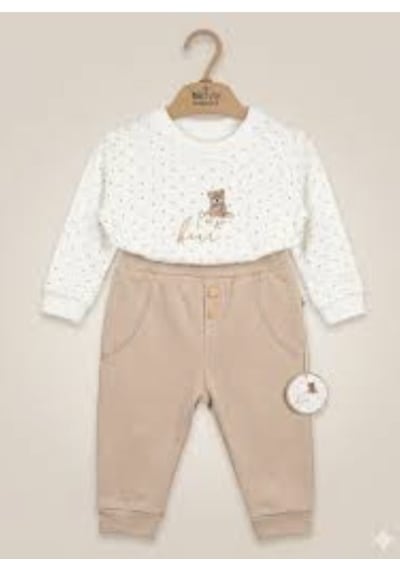 Bistyle 2li Takım New So Bear Bej - Ekru Bej