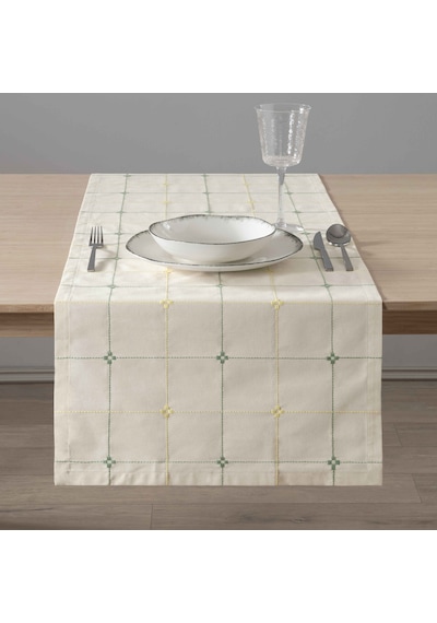 Linens Square 45x170 Cm Runner Ekru-renkli Çok Renkli
