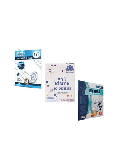 Bilgi Sarmal Ayt Fizik Çöz Kazan Ayt Kimya Ve Hız Renk Biyoloji Deneme Seti 3 Kitap