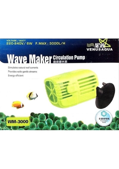 Venusaqua WM-3000 Akvaryum Dalga Motoru 3000 L/H 6W