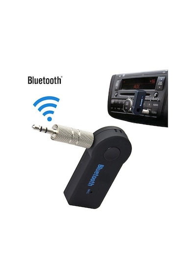 Aux Girişli Bluetoothlu Araç Kiti - Bluetooth Aux Dönüştürücü