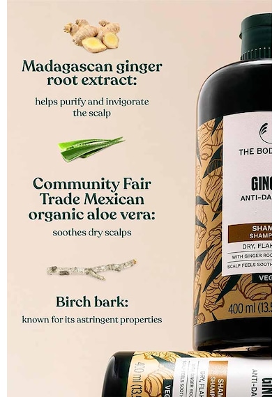 The Body Shop Zencefil Özlü Kepek Karşıtı Şampuan 400ml Tüm Saç Tipleri